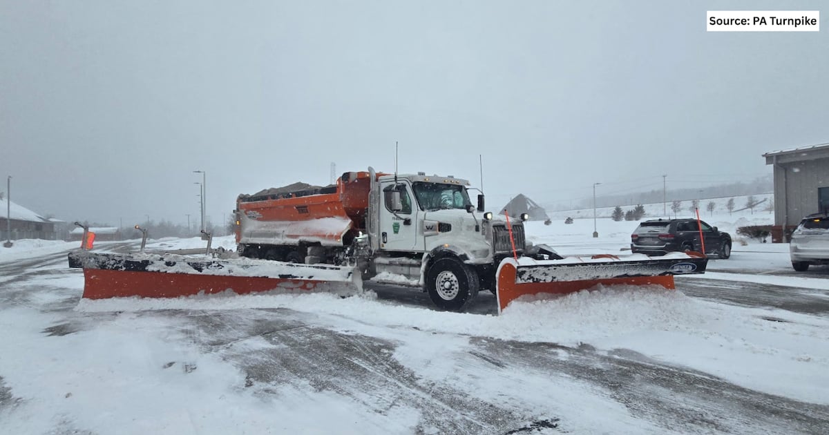 New ‘Super Plow’ tackles its first big winter storm on PA Turnpike – WPXI