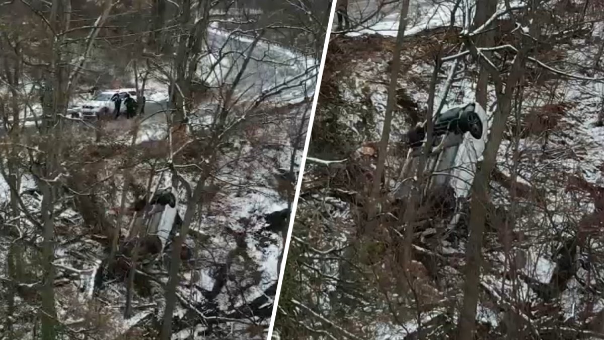 Car overturns into wooded area in Fairmount Park on Saturday – NBC10 Philadelphia