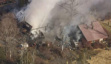2-alarm fire destroys barn in Bucks County, Pennsylvania