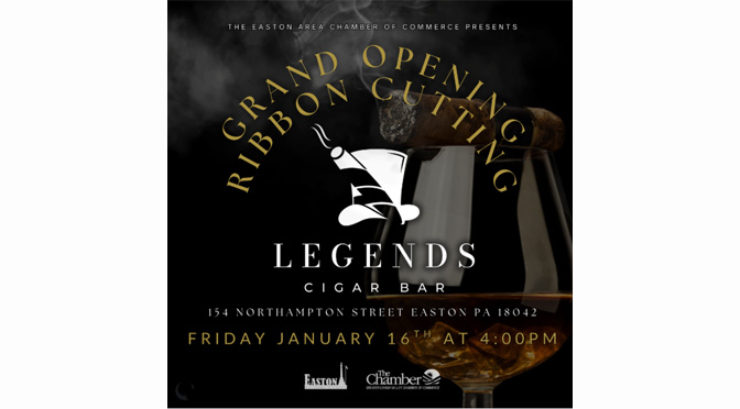 Ribbon Cutting – Legends Cigar Bar in downtown Easton