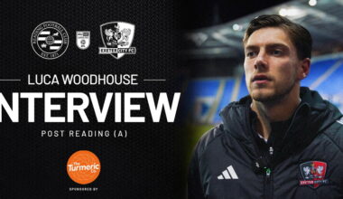 Luca Woodhouse reacts to shared points at Reading