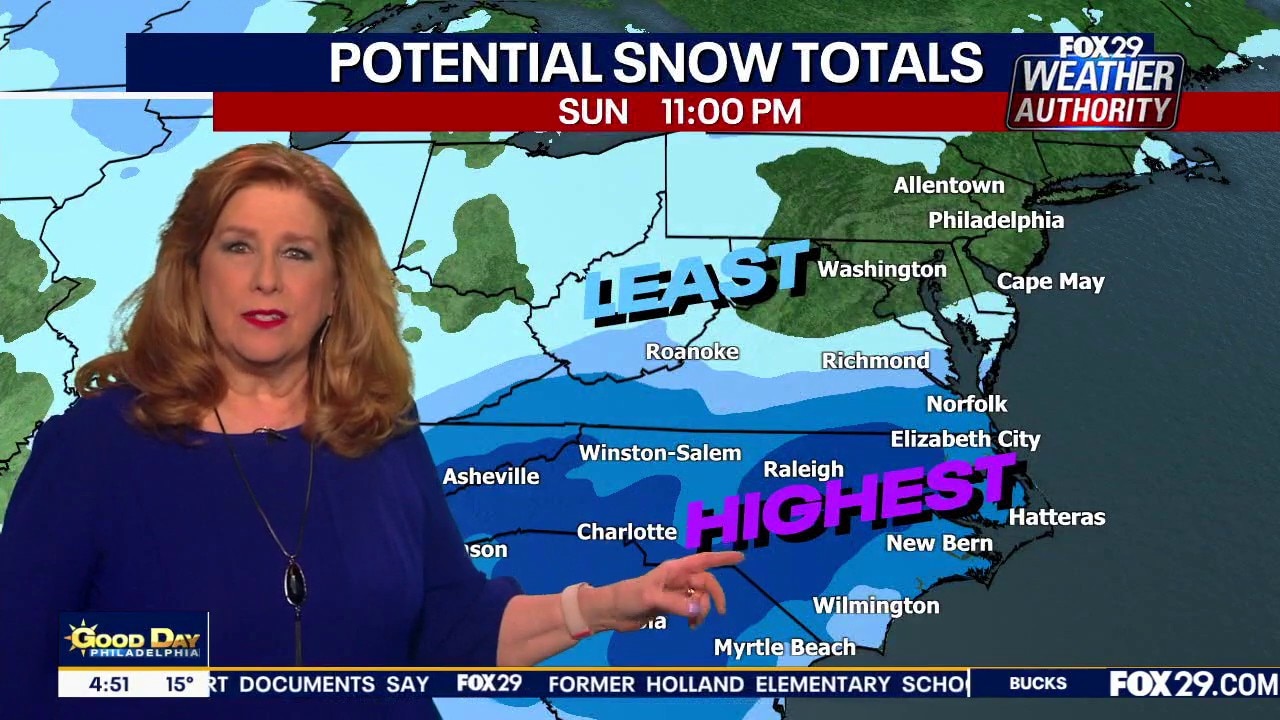 Philadelphia weather: Winter storm will hug coast, brutal wind chills remain