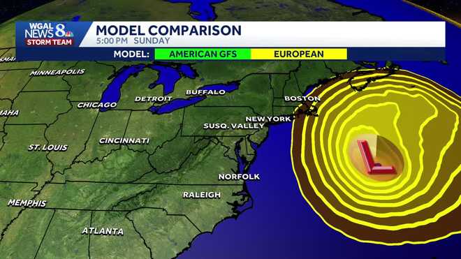 A potentially impactful coastal storm could affect South-Central Pennsylvania Saturday into Sunday, but model disagreement keeps confidence low right now.