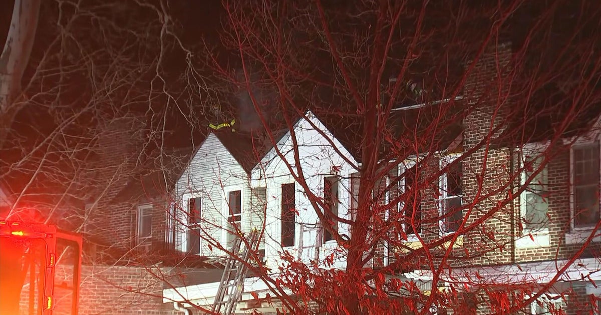 Woman dead after rowhome fire in Ogontz section of Philadelphia, officials say