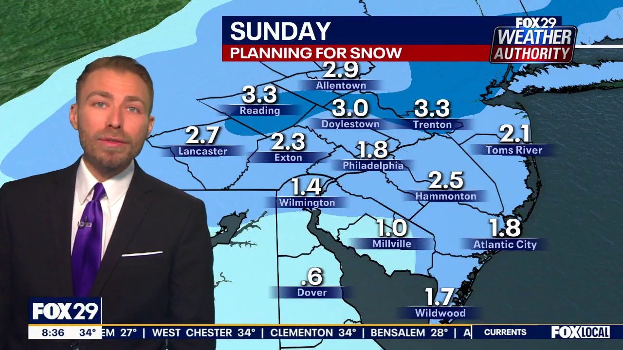 Weather Authority: Sunday morning forecast