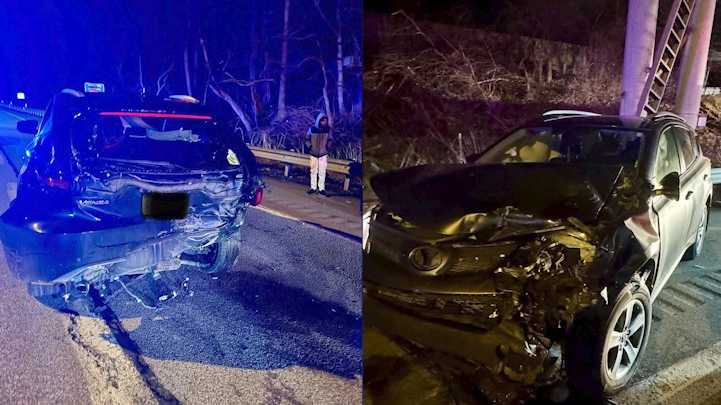 Three vehicles involved in crash along Parkway East