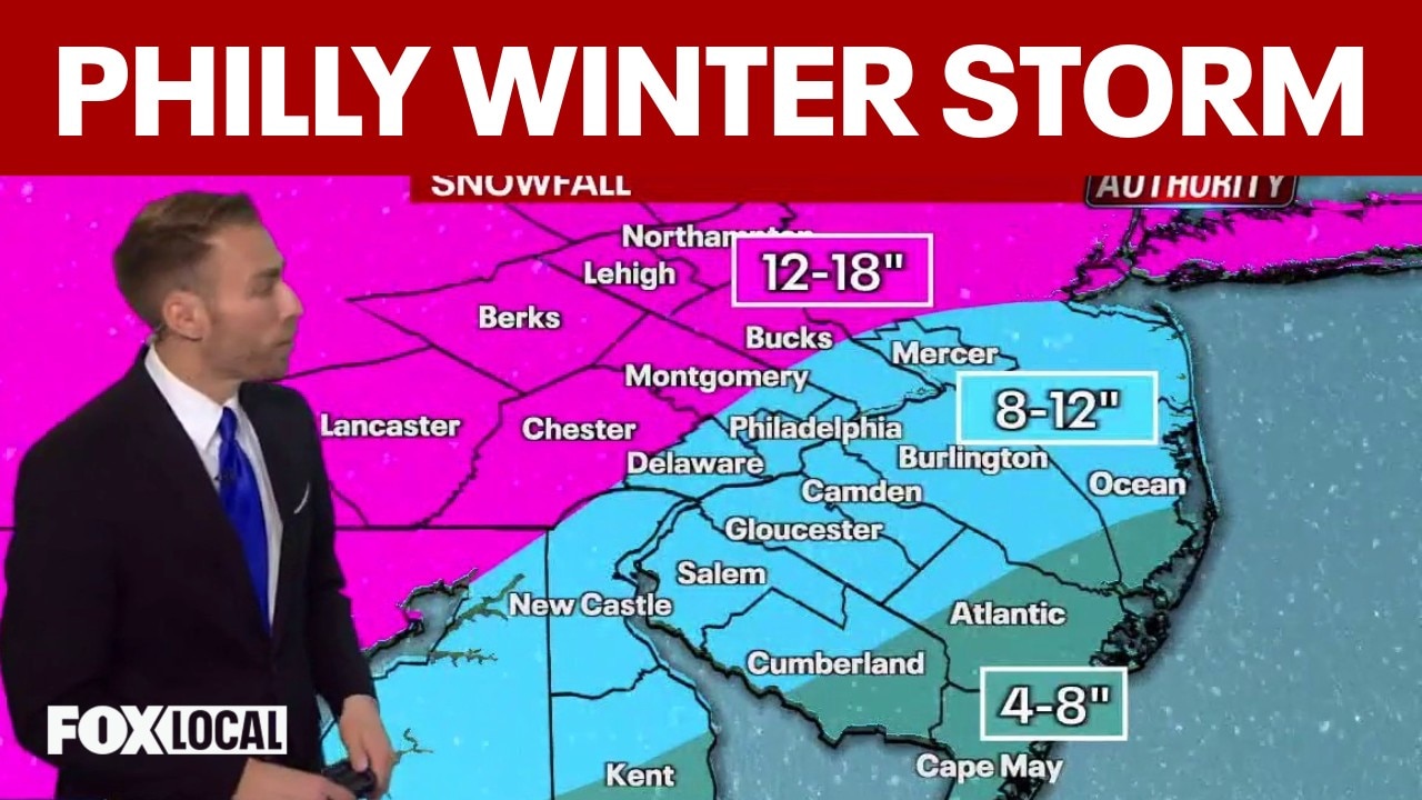 Philadelphia area braces for winter storm
