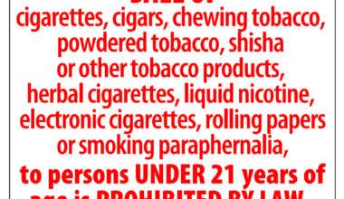 Sale of tobacco to minors