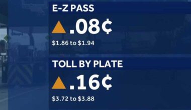 Pennsylvania Turnpike tolls to increase this weekend