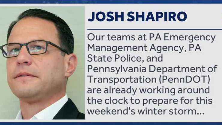 Pennsylvania leaders preparing for upcoming winter storm