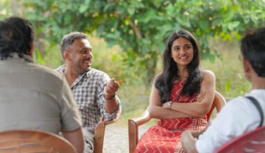 Mamitha Baiju at the sets of 'Bethlehem Kudumba Unit’. Photo: Instagram