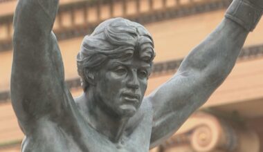 Iconic Rocky statue gets permanent new home atop Philadelphia Art Museum steps