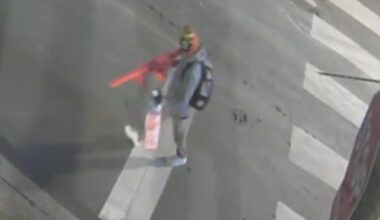 Video shows person wanted for spray painting racist graffiti on Roxborough High School walls