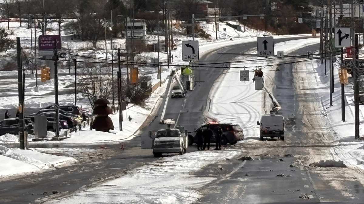 Section of Rt. 51 reopens hours after traffic lights knocked down