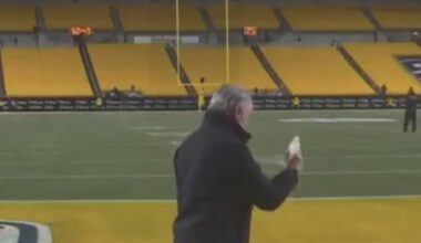 A priest blessed the field before the Steelers' win over the Ravens. Here's why it's a tradition.