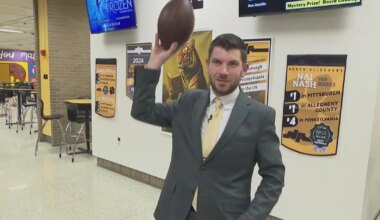 North Allegheny teacher catches Tyler Loop's missed kick
