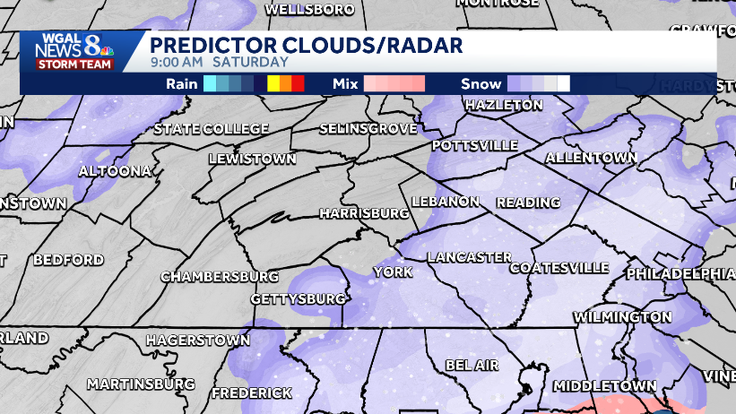 PA snow forecast timeline: Hour-by-hour projections