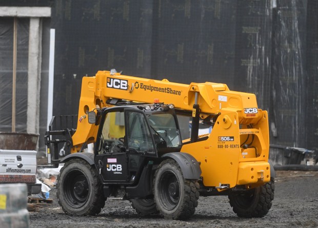 Construction continues Wednesday, Jan. 14, 2026, on the ArtsQuest Creative Factory in south Bethlehem. The 80,000-square-foot, five-story arts center that is replacing the Banana Factory is expected to open at the end of 2026 or beginning of 2027. (Amy Shortell/The Morning Call)