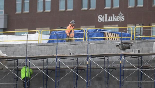 Construction continues Wednesday, Jan. 14, 2026, on the ArtsQuest Creative Factory in south Bethlehem. The 80,000-square-foot, five-story arts center that is replacing the Banana Factory is expected to open at the end of 2026 or beginning of 2027. (Amy Shortell/The Morning Call)