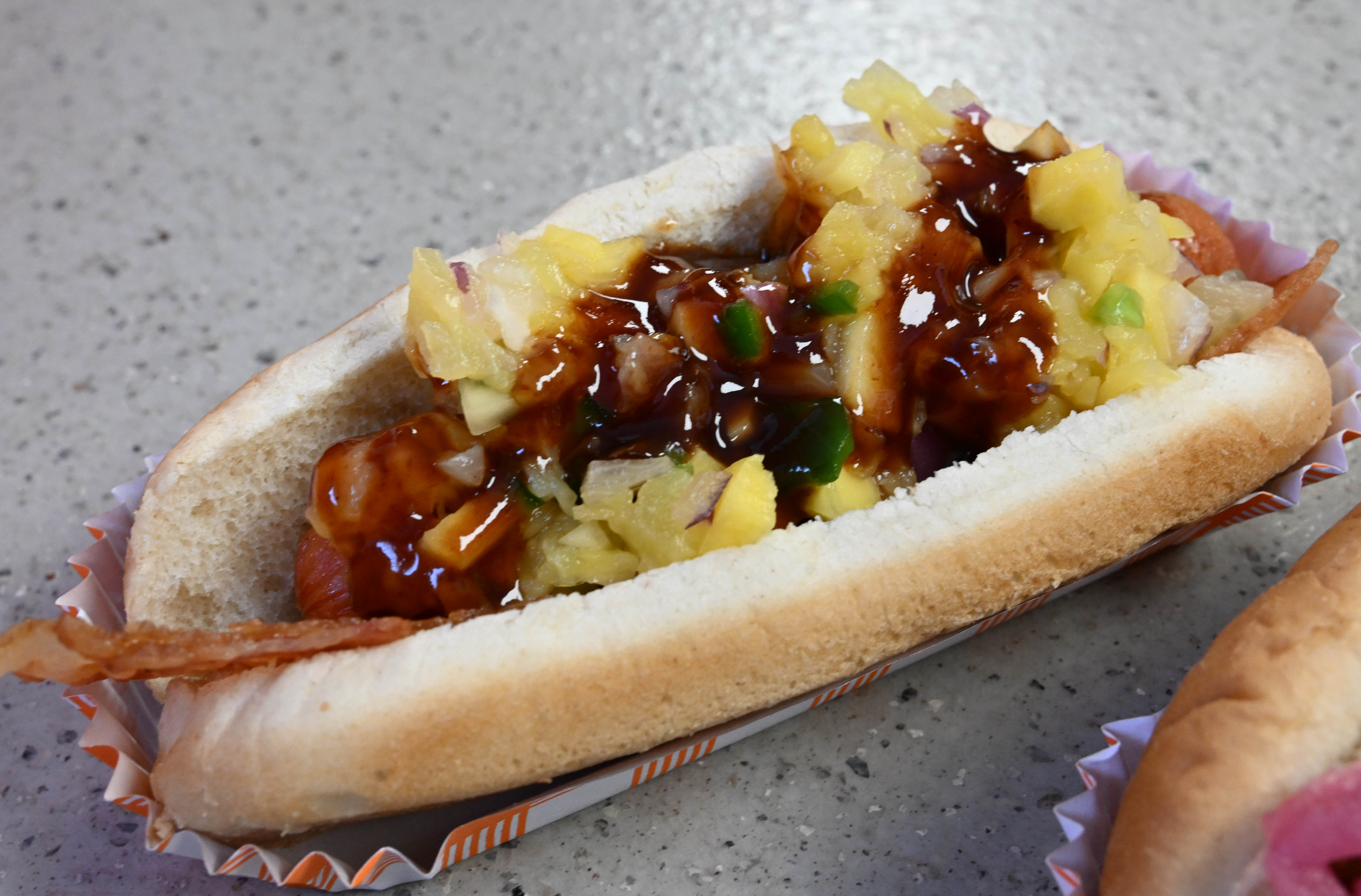 Samples of hot dogs are seen Wednesday, Jan. 28, 2026,...