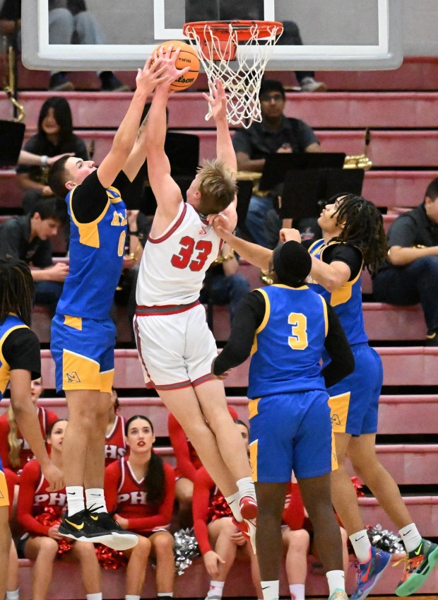 Parkland's Jude Ruisch shoots the ball Tuesday, Jan. 20, 2026, during a game against Allen High School at Parkland High School. (Amy Shortell/The Morning Call)