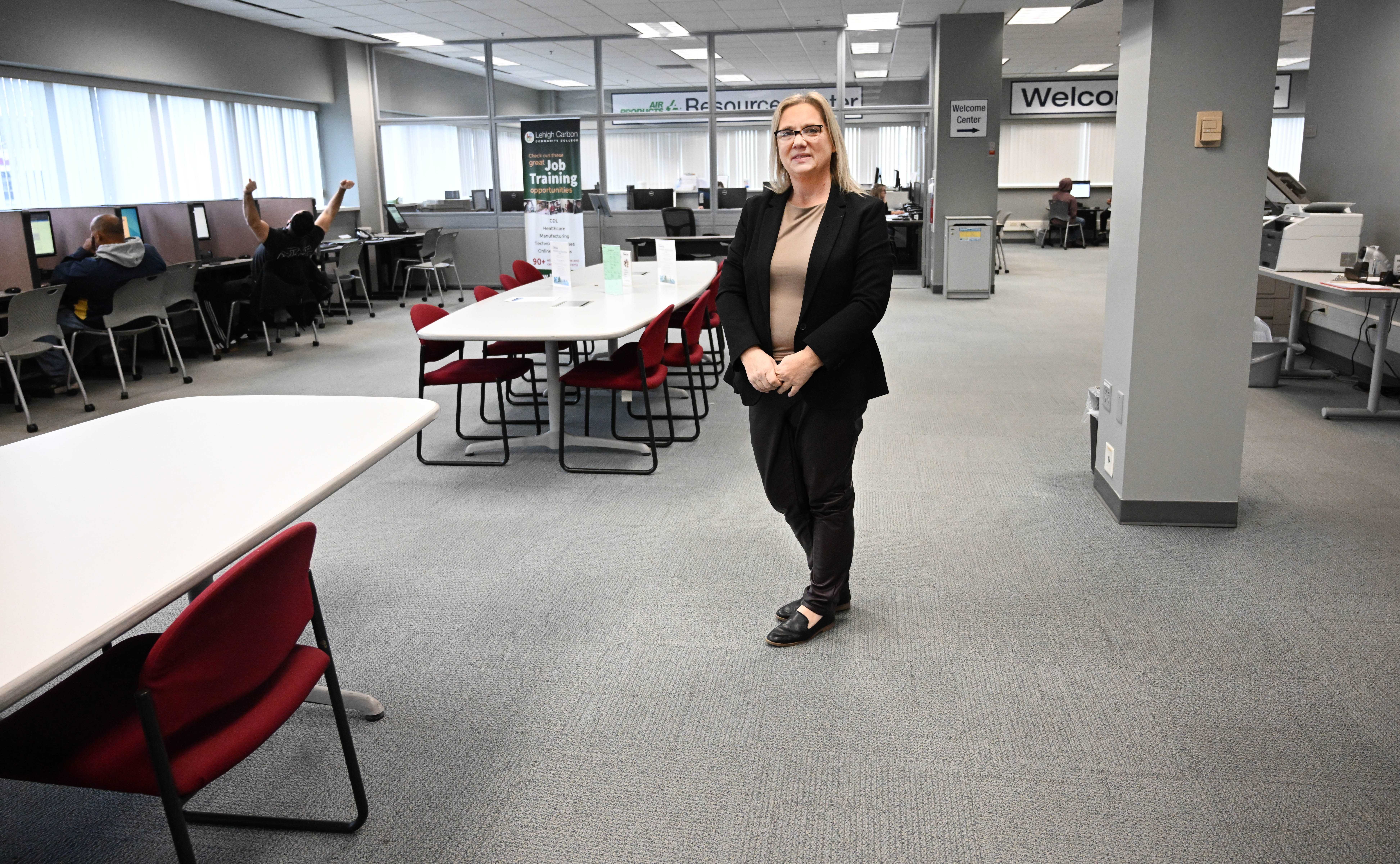 Workforce Board Lehigh Valley’s new executive director, Cathy Rychalsky, stands...