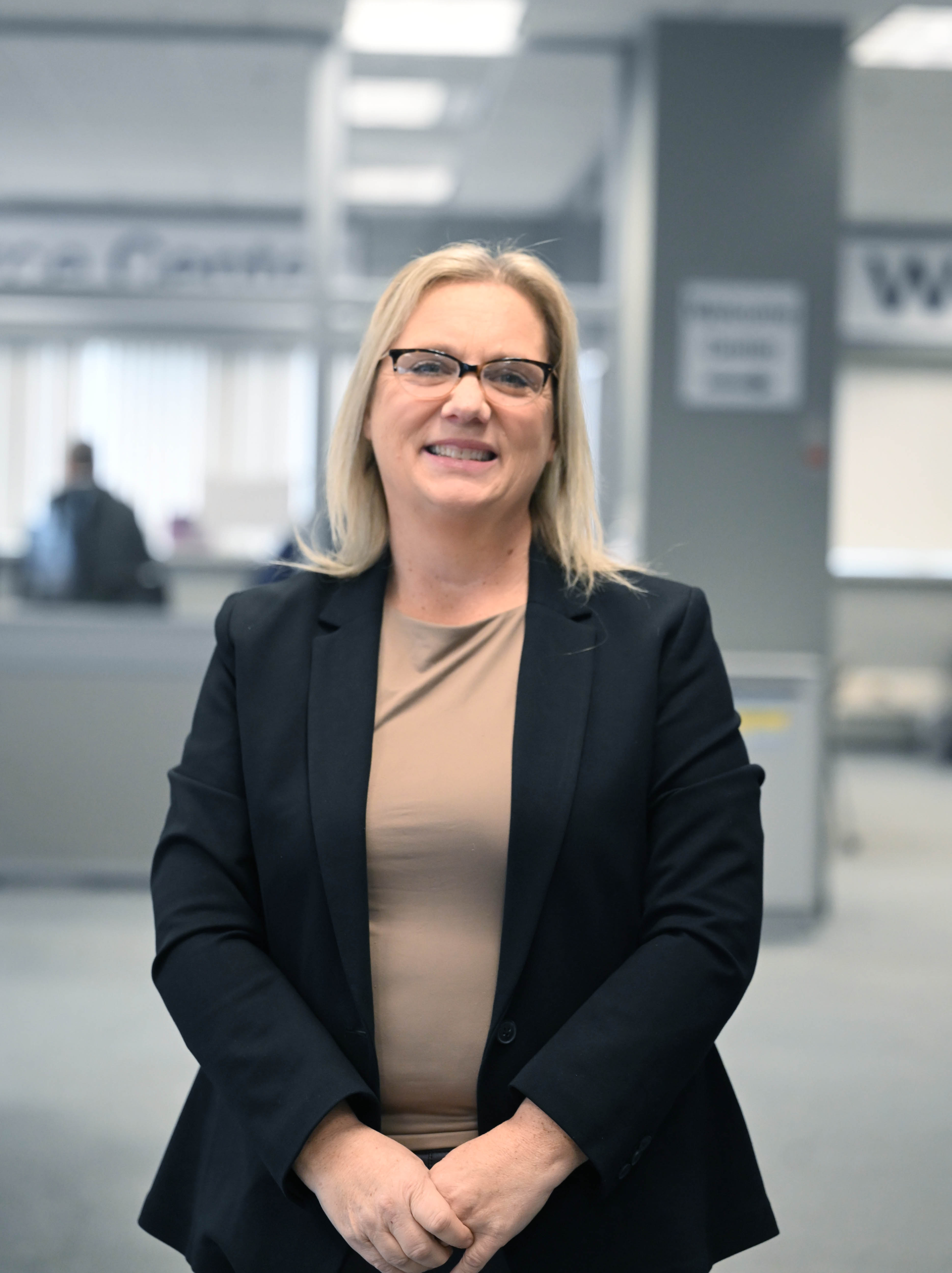 Workforce Board Lehigh Valley’s new executive director, Cathy Rychalsky, stands...