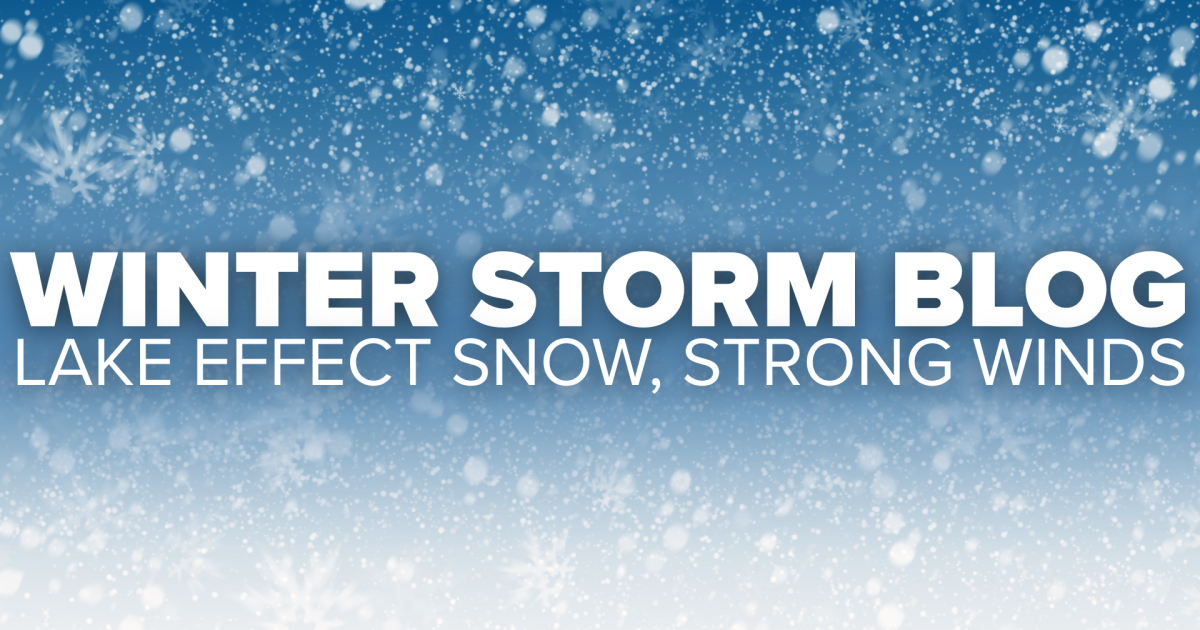 Lake effect snow, strong winds impact WNY, follow for updates