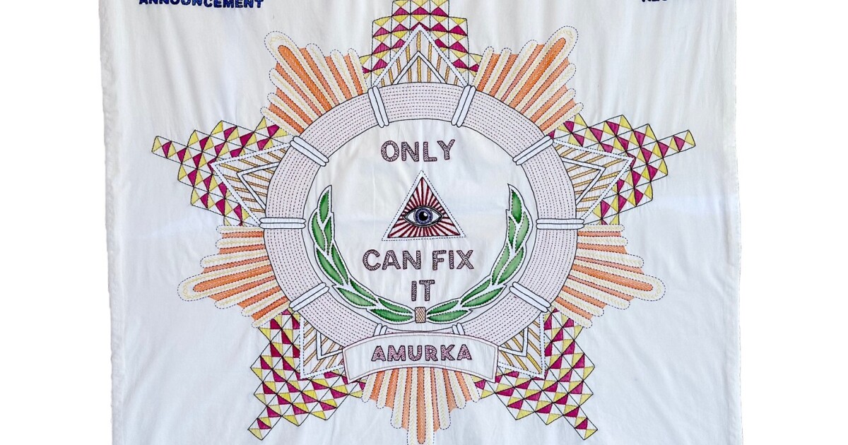 Pittsburgh artist Mary Mazziotti's needlework embroiders dissent