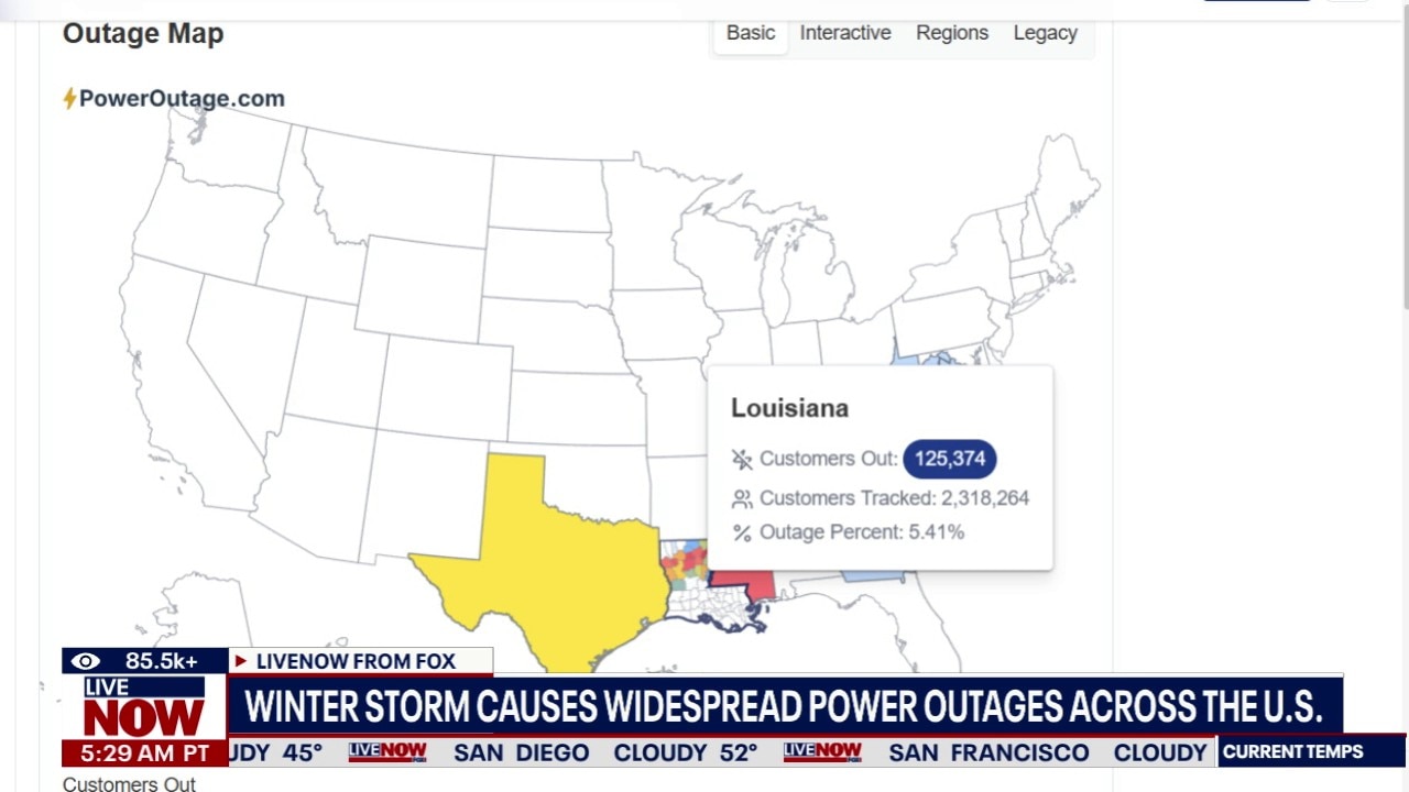 Winter storm causes widespread power outages 