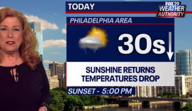 Philadelphia weather: Messy Thursday morning leads to frigid temperature drop