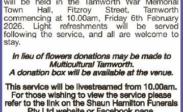 WHITHAM, Edward Bethlehem "Eddie" | Tributes | The Northern Daily Leader | The Northern Daily Leader