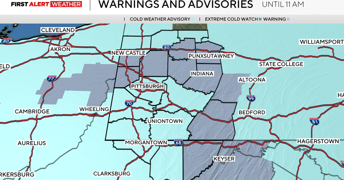 Pittsburgh's temperatures start Saturday below zero, the cold slowly starts moving out