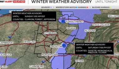 Saturday starts with snow, but tapers off in Pittsburgh as temperatures fall through the day