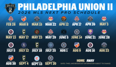 Philadelphia Union II Announce 2026 Regular-Season Schedule