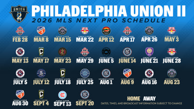 Philadelphia Union II Announce 2026 Regular-Season Schedule