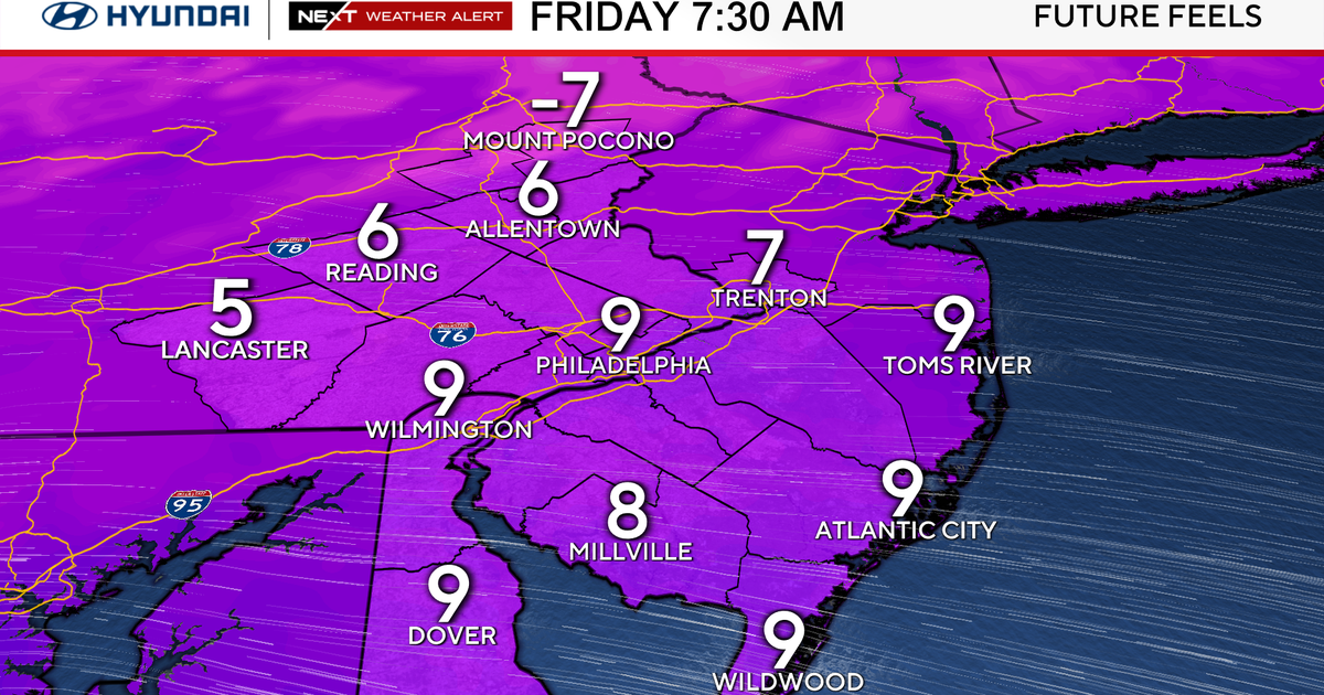 Bitterly cold Friday as Arctic air hits Philadelphia region. Here's the weather forecast.
