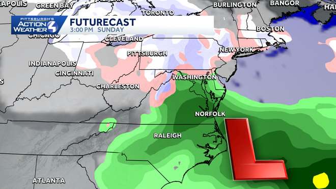 will a late weekend winter storm impact western pennsylvania?