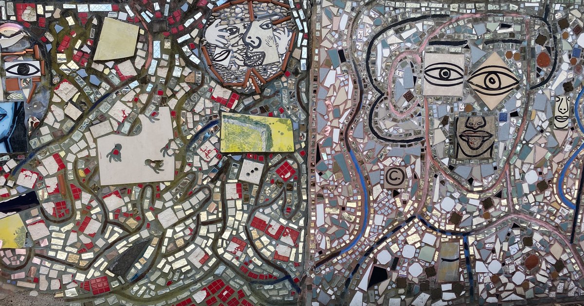 Isaiah Zagar hid these Easter eggs in many of his mosaics in South Philly