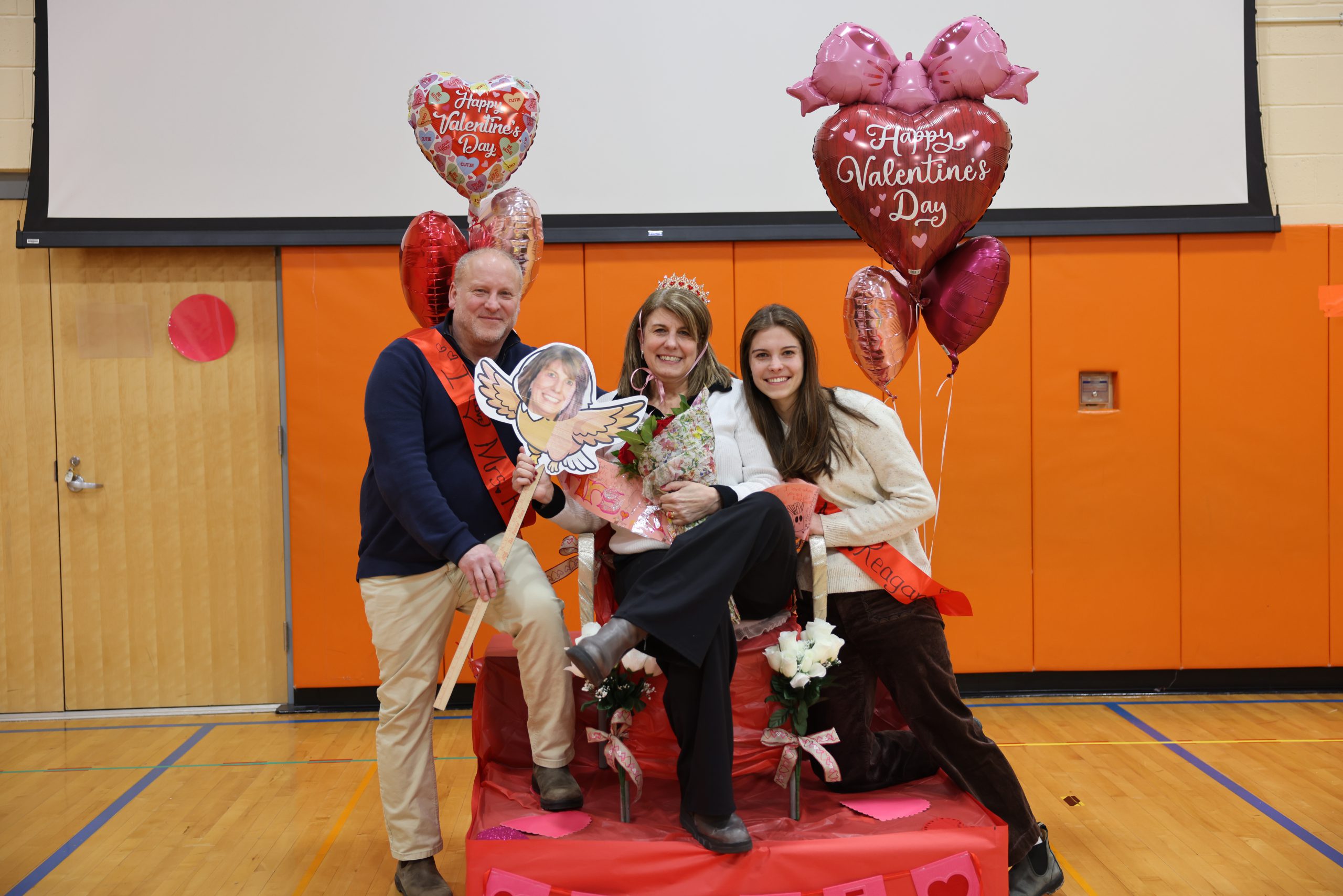 Principal Dianna Reagan with her family