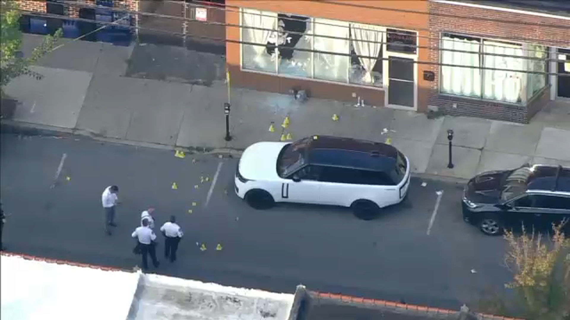 Chopper 6 was overhead after a deadly shooting on the 600 block of Long Lane in Upper Darby Township.