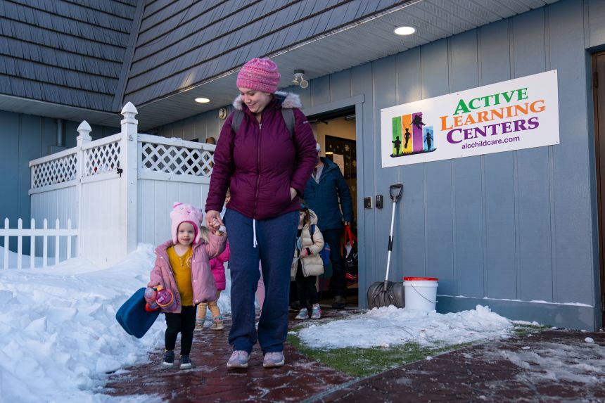 Parents and guardians pick children up from Active Learning Centers Emmaus.