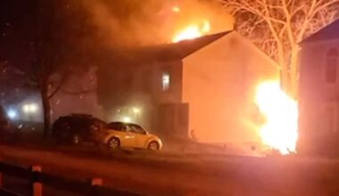 Large house fire in Washington Township, Pennsylvania