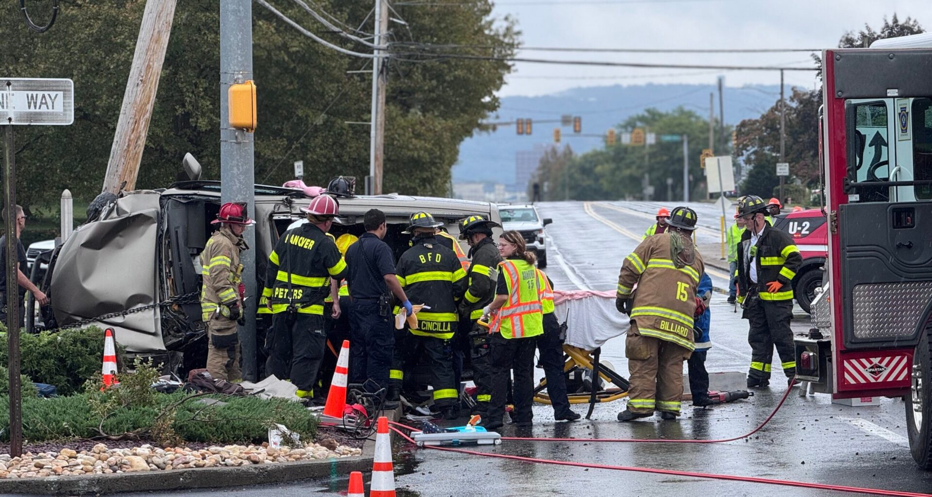illick's mill power outage car crash mobil bethlehem