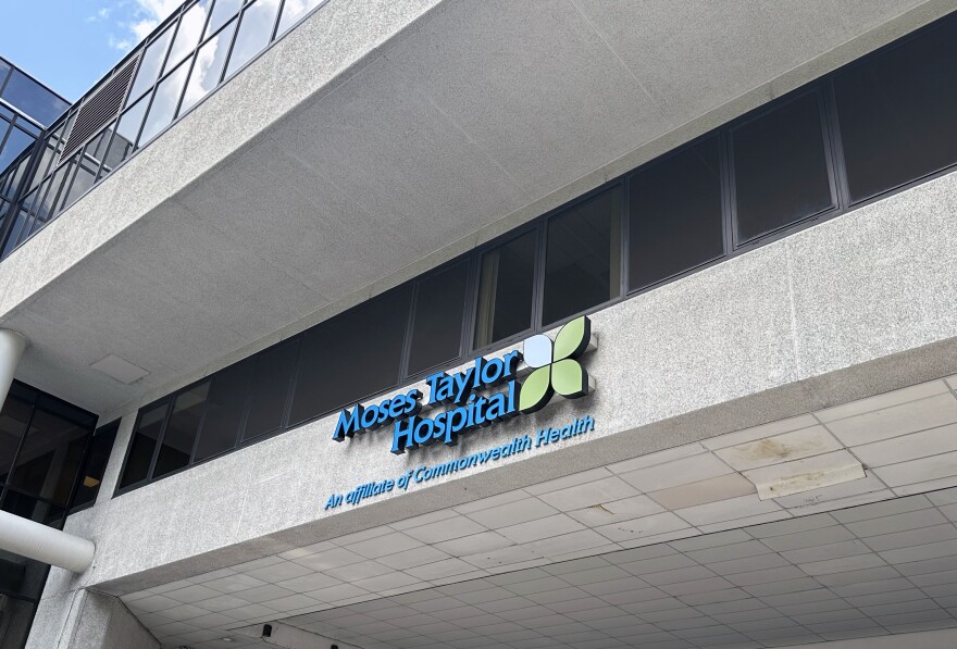 A sign outside Moses Taylor Hospital in Scranton identifies the facility as an affiliate of Commonwealth Health System. A deal selling Moses Taylor and two other CHS hospitals to Tenor Health Foundation is expected to close soon, officials said last week after Pennsylvania Department of Health officials gave their approval to an application seeking permission for the sale.