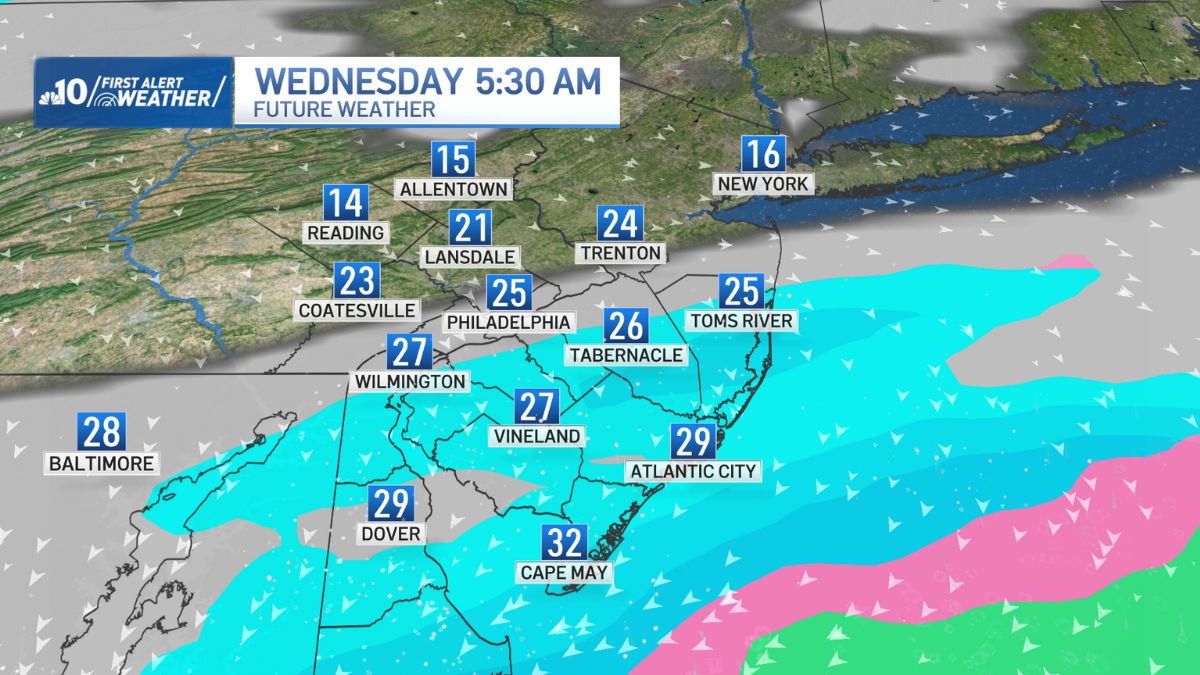 Another round of snow on the way Tuesday and Wednesday for Philly – NBC10 Philadelphia