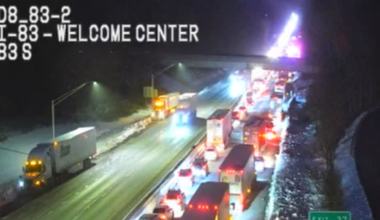 Helicopter called to 'serious' tractor-trailer crash on I-83 in York County, Pa.