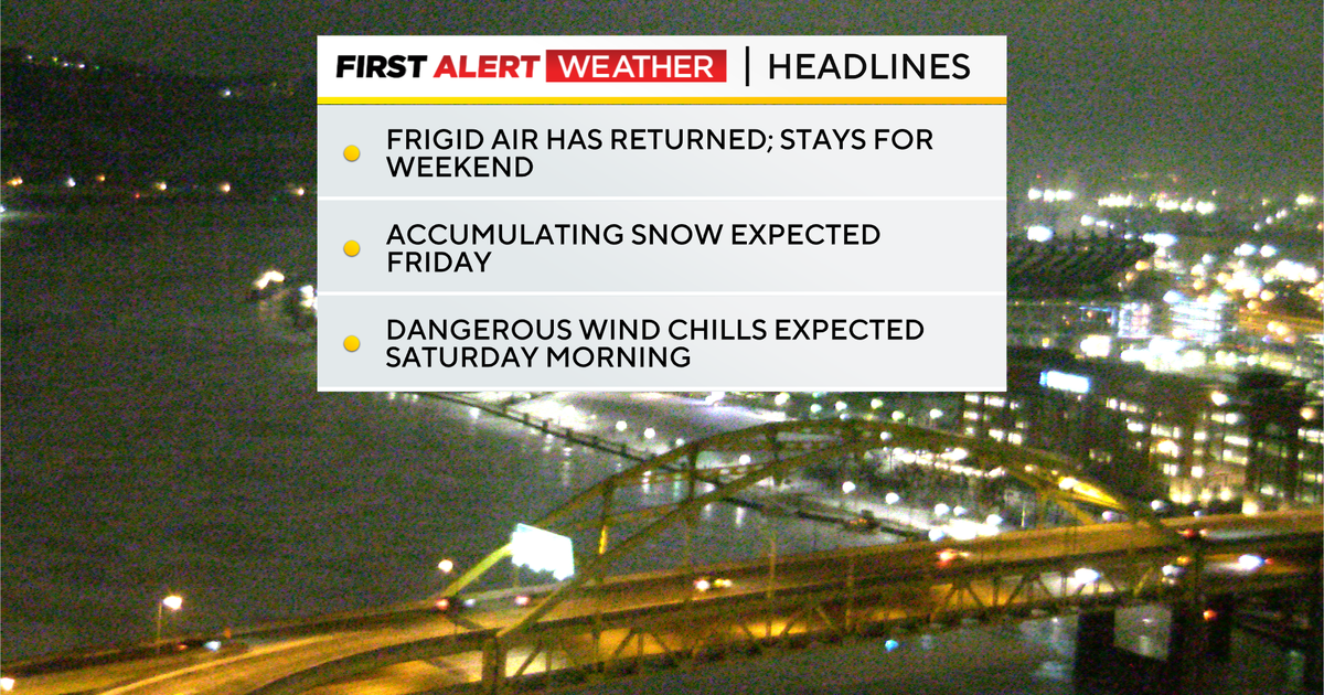 More accumulating snow coming to the Pittsburgh area this weekend, could impact travel