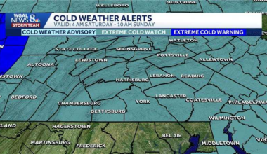 Extreme cold watch issued to all of south-central Pa.