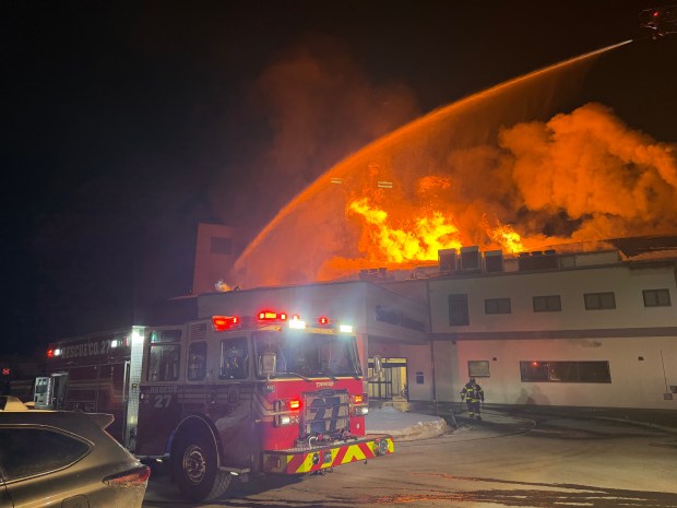 Dickson City fire on Feb. 4. (COURTESY NEPA FIRE PHOTOGRAPHY)